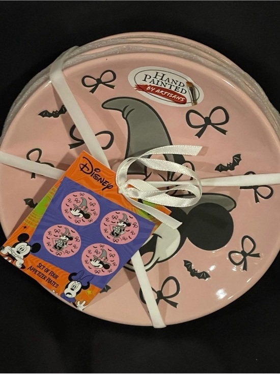 Disney Other - Halloween Disney Minnie Appetizer Plates, Set of 4